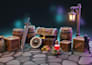 create stylized low poly fantasy 3d game props